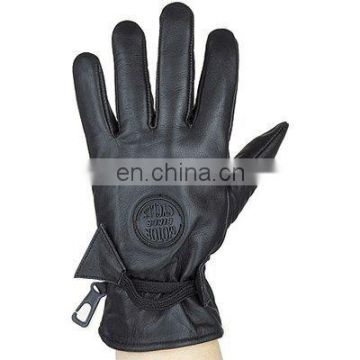 HMB-2088A LEATHER BIKER GLOVES THINSULATED DRIVING GLOVES