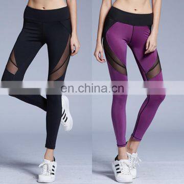 Womens Yoga Active wear Mesh Design Workout sports Leggings clothes