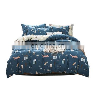 Designer Brand Luxury Waterproof 100% Cotton Bed Plaid Quilt Duvet Cover Set