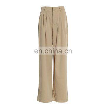 high waist loose women wide leg pants 2020 new