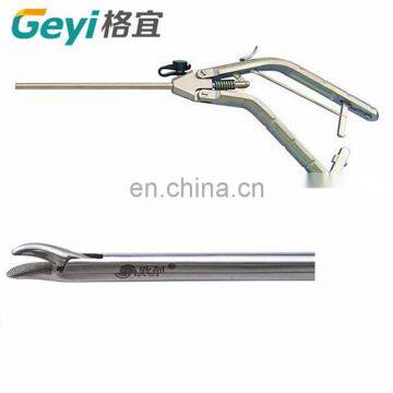 Stainless steel gun shaped curved needle holder forceps  laparoscopic  surgical instruments