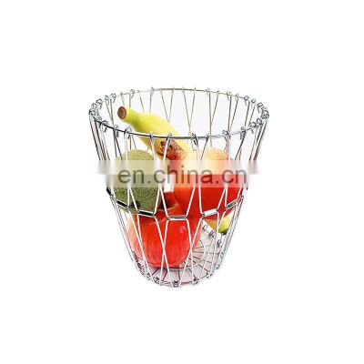 Kitchen Wholesale Metal Storage Stackable Decorative Items Kitchenware Fruit Basket