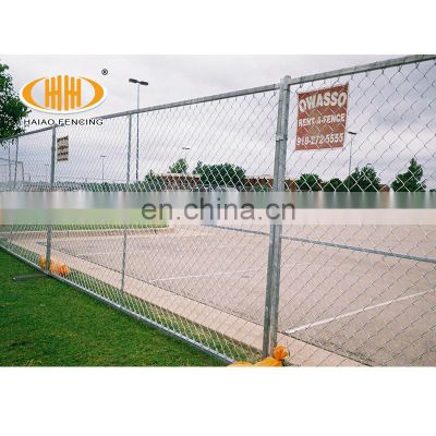 strong and stable  galvanized  chain link temporary fence for sale