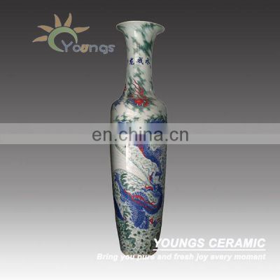 Outdoor Large Decorative Oriental Dragon Vases