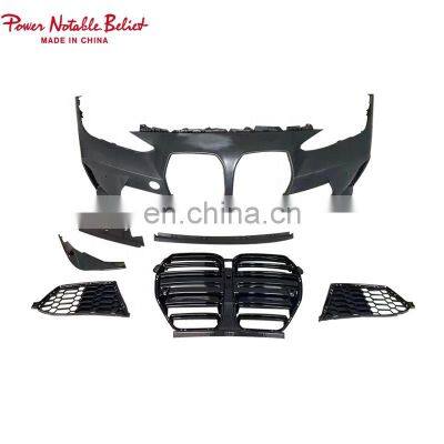For BMW 4 Series G22 Modified M4 style front bumper with grill for BMW Bodykit car front bumper M4 2020 2021 2022