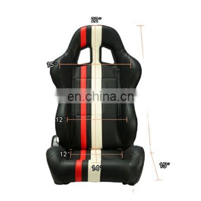 PVC leather Adjustable Slider use for car with different color car seat racing seat