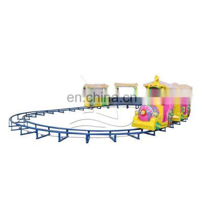 Electric amusement sightseeing park rides animal track train rides for sale