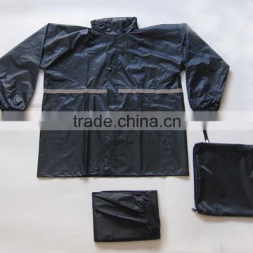 2014 high quality polyester jacket one piece raincoat