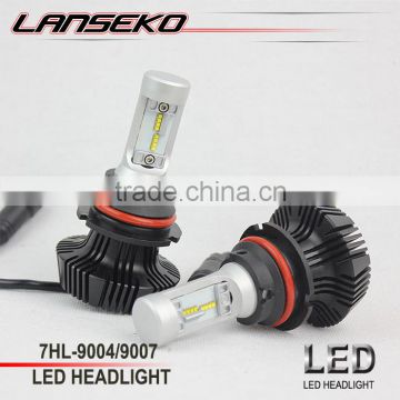 All in one auto led headlight 9007 fanless 4000LM 30W car headlight conversion kit