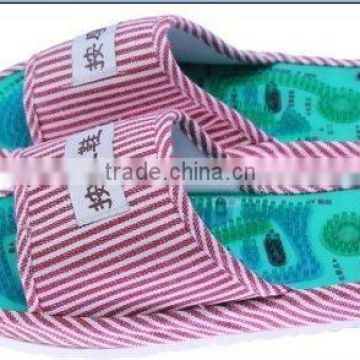 wholesale china trade Cotton fabric foot massager slipper