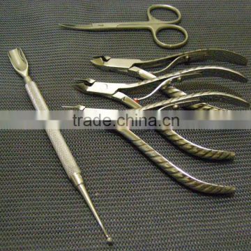 Lot of 5 Cutical Nippers 4" Pusher Dermatology Podiatry Surgical NAIL C / Cuticle Scissors / Manicure Pedicur Tools/Beauty care