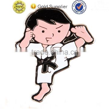 custom taekwondo metal lapel pin badge pin