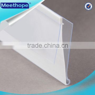 Plastic Label Holder Length Customized Clear with White