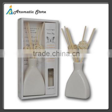 scented Ceramic Reed Diffusers with wicker ball
