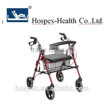 Best selling aluminum rollator with seat and armrest