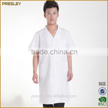 high quality hospital uniform/lab caot for men