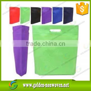 die cutting pp nonwoven bags/Cheap price ultrasonic sealed die cut non woven shopping bag