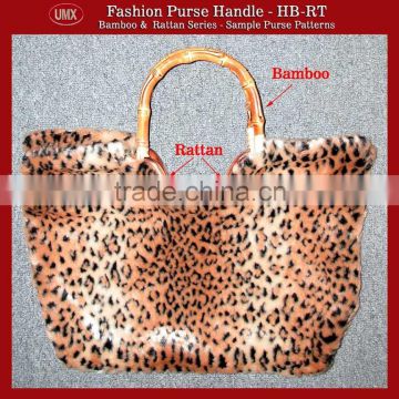 cane or bamboo handbag handles for woman bags or purses