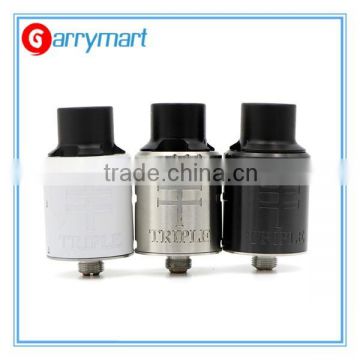 Wholesales price Gold postive post 304 ss tripple rda 3 colors available Tripple atomizer