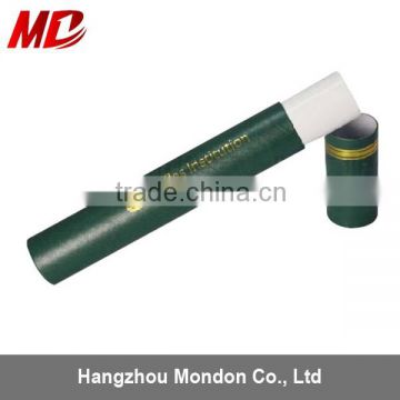 Green Diploma Tube with Foil Logo for Graduation Certificate