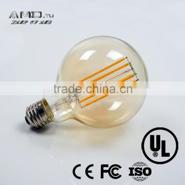 vintage led bulb antique Edison light bulb carbon filament gold cover ST64 ST58 T45 A19 G80 G95 G125