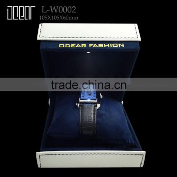 luxury pu leather led light watch box