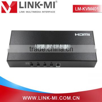 LINK-MI LM-KVM401 1920x1440 HD Video 4x1 HDMI KVM Switch Support keyboard Hot Keys