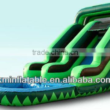 coconut tree inflatable water slide with pool