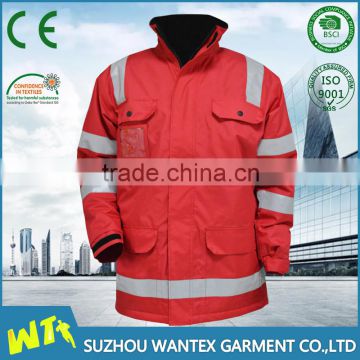EN20471/343 hot sale wholesale bomber working men winter jacket parka wholesale