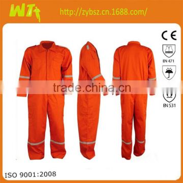 cotton-polyester working safety reflective coverall life cheap coverall for men