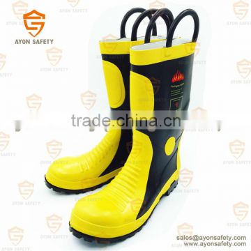 Firefighting heat radiation proof fire rescue boots with handle