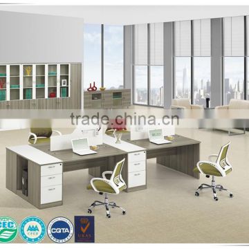 Hot-saled factory price four-seater panel office furniture desk workstation