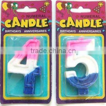 Wholesale Rainbow Outline Numeral Candles, available in 1 2 3 4 5 6 7 8 9 0 Kids Birthday Partyware Party Supplies