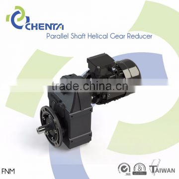 PARALLEL SHAFT HELICAL GEAR REDUCER FNM MODEL flange mounted gear motor flange input gearbox