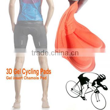 3D Cycling Pads Gel Long Distance 3Layers Cycling Chamois Pad Gel