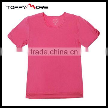 T092-1589R 95% Polyester 7%Elastane Sport Training T Shirt Blank Quick Dry T shirts