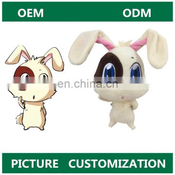 Cheap rabbit animal shape custom plush toys
