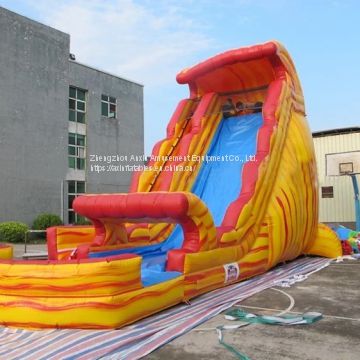 Inflatable slip and slide inflatable water slide axs-11