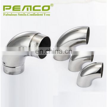 Mirror or Satin Pipe Elbow Pemco 90 Degree Stainless steel elbow for Staircase Railing