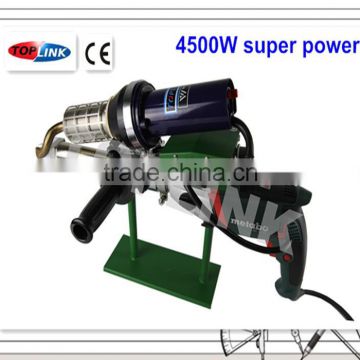 Temperature and extruding amount adjustable extruding welder with Metabo motor