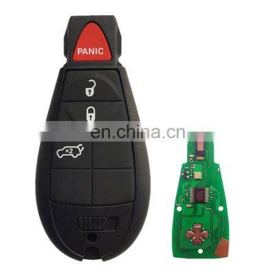 4 Buttons  433 Mhz ID46Chip Car Key Remote Key Fob For Dodge Jeep