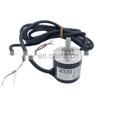 Cheap CALT 6mm solid shaft ES38 100ppr pulse incremental rotary encoder NPN  output encoder
