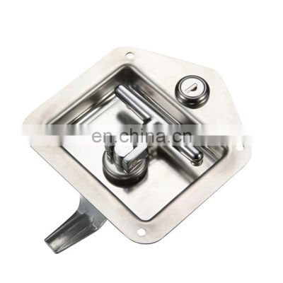 MS858 Stainless Recessed Paddle Slam Latch Flush Single Point Handle Paddle Lock