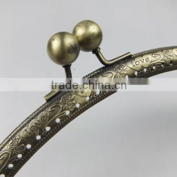NEW FASHION!China Wholesales Antique Brass Metal Sewing DIY Frame With Clasp