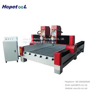 Fast speed two spindles stone engraving machine price 1325