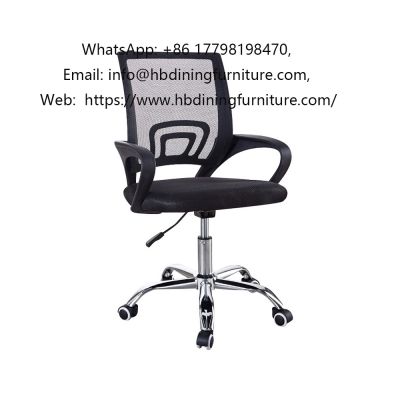 Black mesh fabric office chair