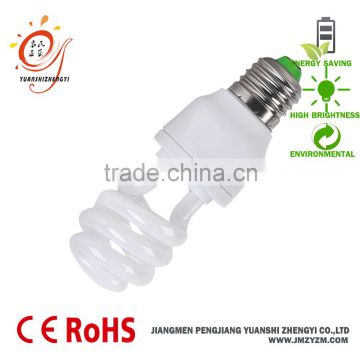 Energy saving lamp half spiral 7W CFL low price