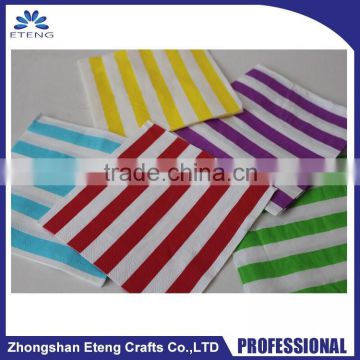 fancy paper napkins with customized printing for promotion