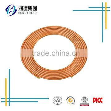 1/2 size with thickness 1mm copper pipe coil thin wall copper tube