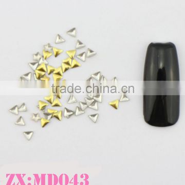 Triangle shape 3D nail art metal nail rivet,digital nail printing machine